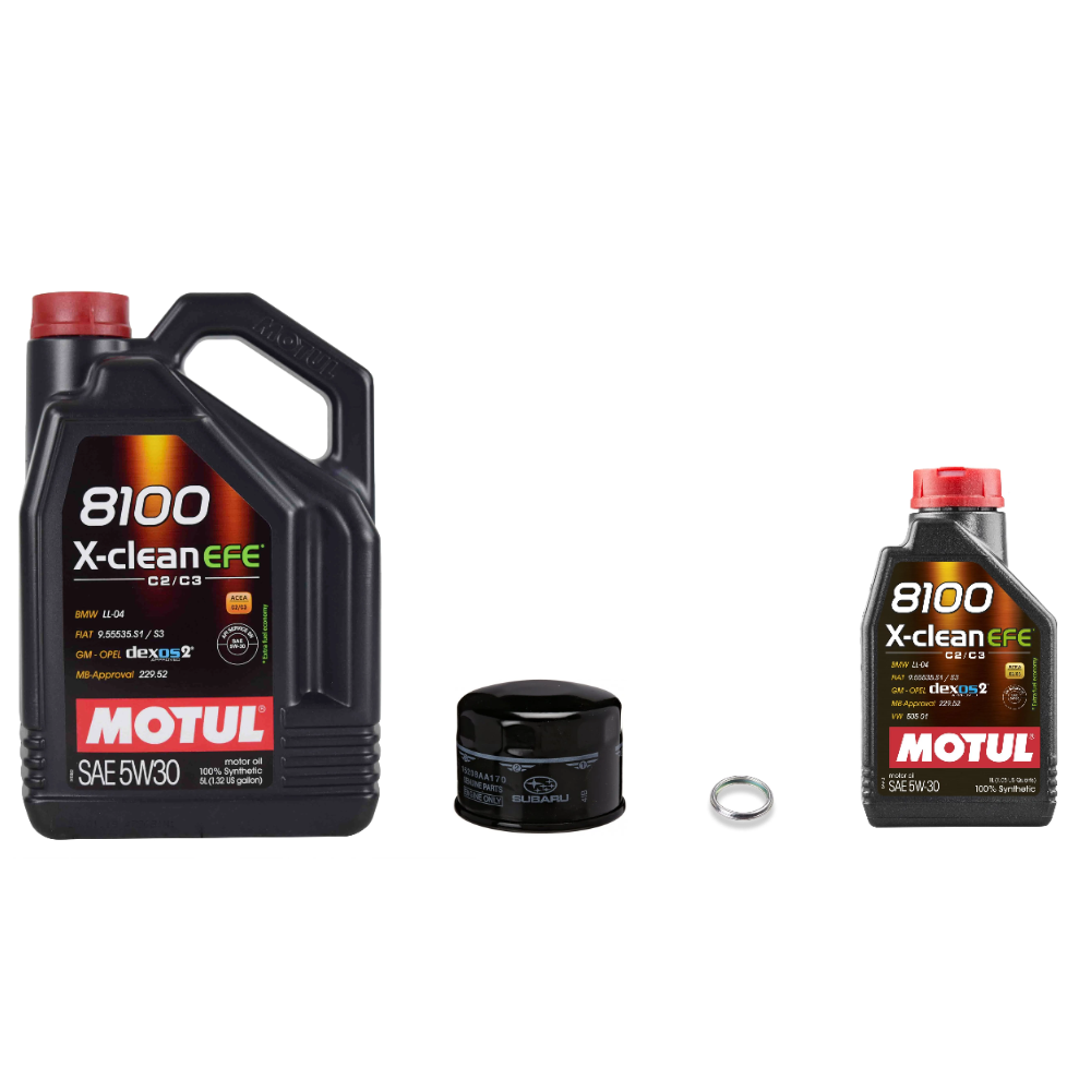 Motul 8100 5W30 X-Clean EFE Oil Change Kit - Subaru WRX 2015-2021