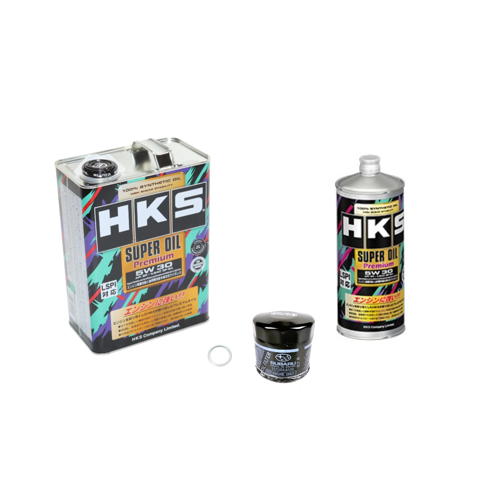HKS SUPER OIL Premium 5W30 Oil Change Kit - 02-14 WRX, 04-21 STI, 04-13 FXT, 05-09 LGT/OBXT