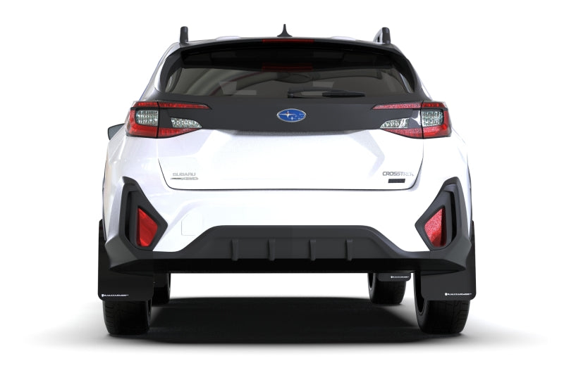 Rally Armor Black UR Mud Flap White Logo - 2024+ Subaru Crosstrek