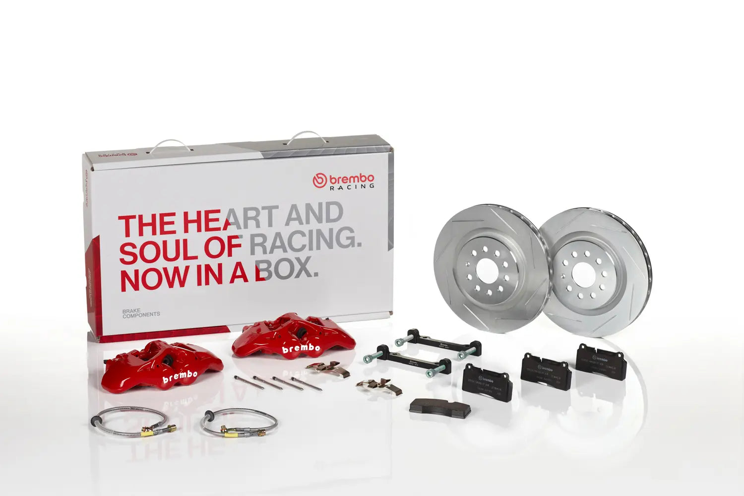 Brembo Front GT Big Brake kit 4 Piston Cast 326 x30 1pc Rotor Slotted Type1 - Red - 13-21 BRZ, 2022+ BRZ, 2022+ GR86
