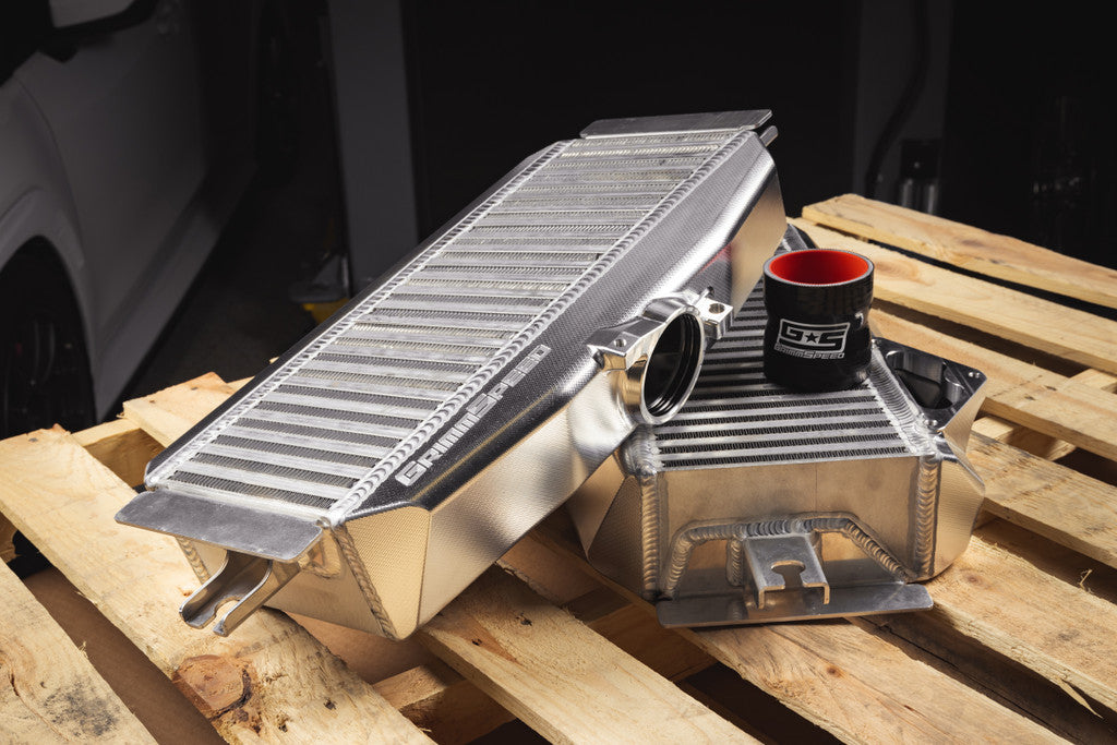 Grimmspeed Billet Top Mount Intercooler - Silver - 2022+ WRX, 2019-2023 Ascent, 2020-2023 Legacy XT, 2020-2023 Outback XT and Wilderness