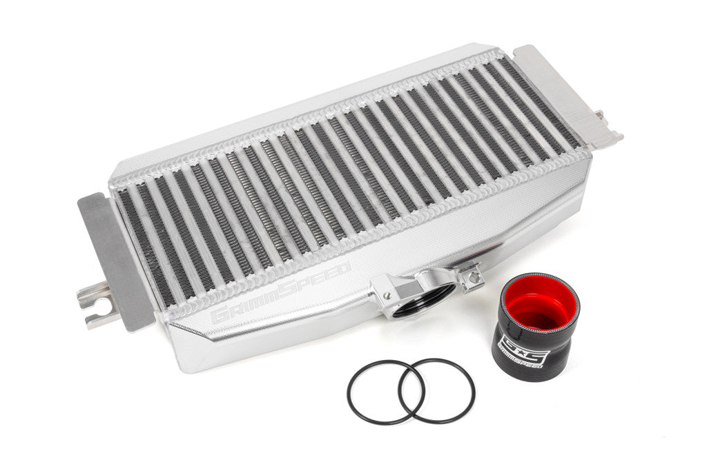 Grimmspeed Billet Top Mount Intercooler - Silver - 2022+ WRX, 2019-2023 Ascent, 2020-2023 Legacy XT, 2020-2023 Outback XT and Wilderness