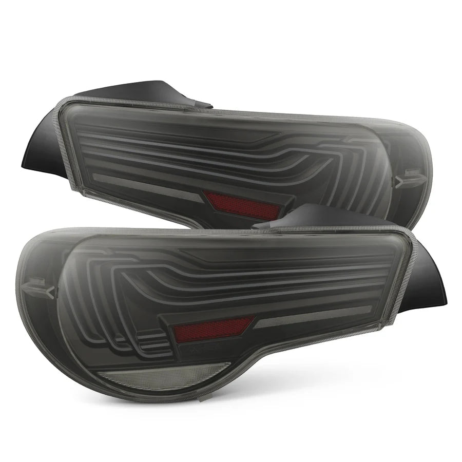 AlphaRex BRZ CSL Laser Style LUXX-Series LED Tail Lights Black Smoke - 13-21 BRZ / FR-S / GT86