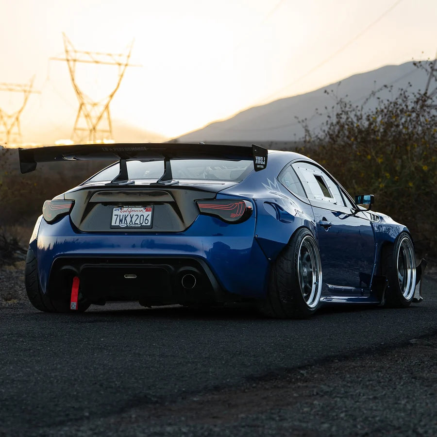 AlphaRex BRZ CSL Laser Style LUXX-Series LED Tail Lights Black Smoke - 13-21 BRZ / FR-S / GT86
