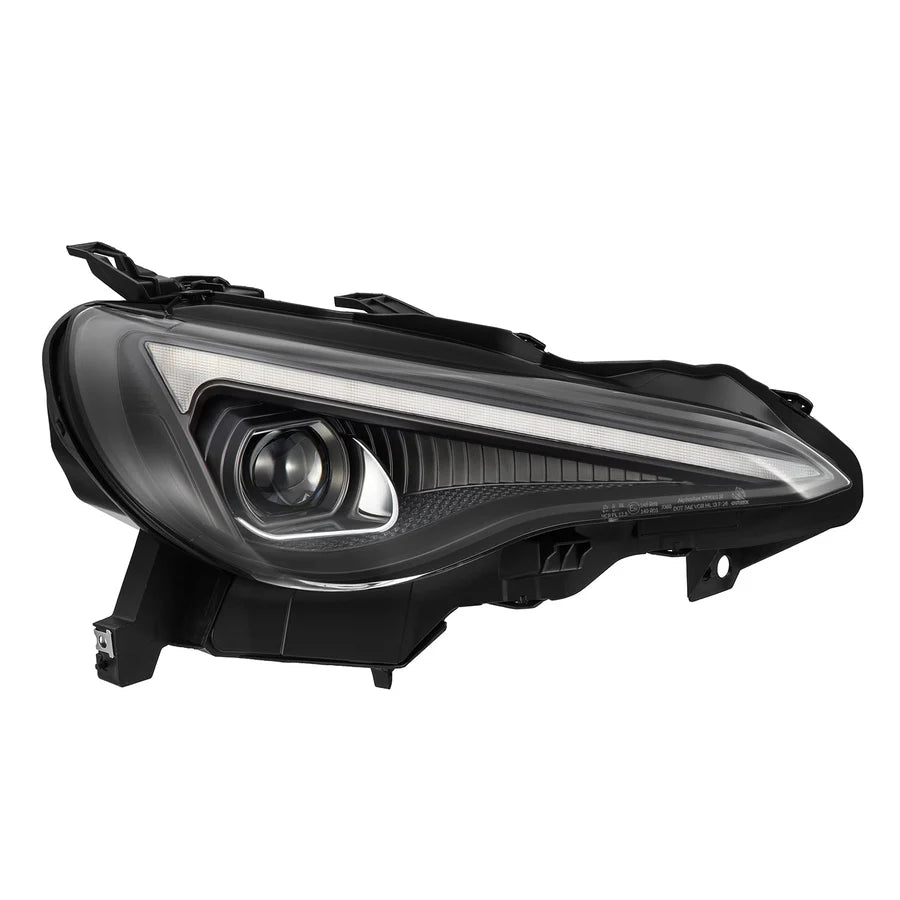 AlphaRex BRZ LUXX-Series LED Projector Headlights Black - 13-21 BRZ / FR-S / GT86
