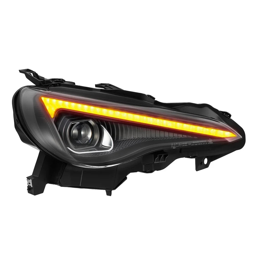 AlphaRex BRZ LUXX-Series LED Projector Headlights Black - 13-21 BRZ / FR-S / GT86