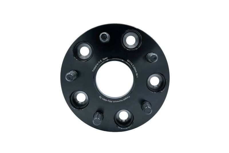 GrimmSpeed Hub-Centric Wheel Spacers - Pair - 20mm 5x114.3 Black - 2005-2021 STI, 2015+ WRX