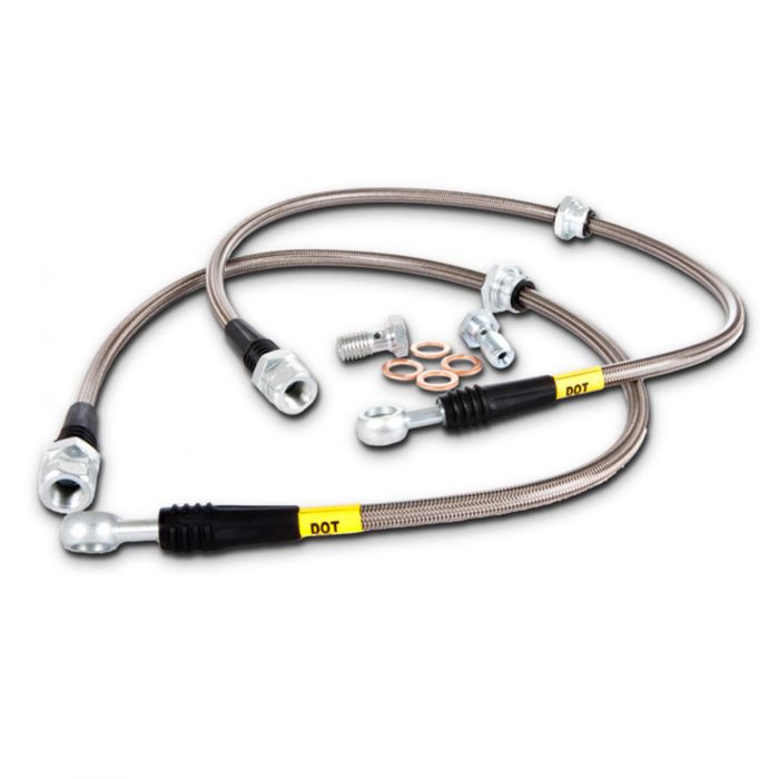STOPTECH STAINLESS STEEL BRAKE LINES - FRONT - 08-21 WRX, 08-17 STI