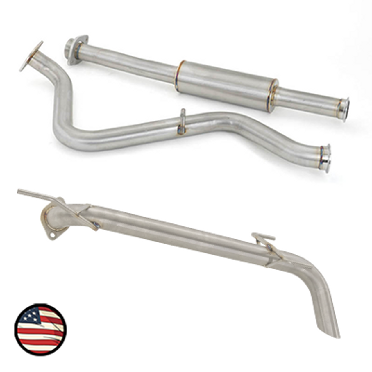 Nameless Catback Exhaust - Muffler Delete - Turndown - 2012-2016 Impreza Wagon, 2013-2017 Crosstrek