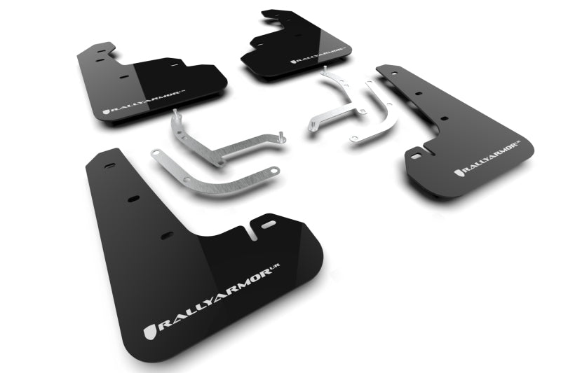 Rally Armor Black UR Mud Flap w/ White Logo - 2024-2026 Subaru Impreza