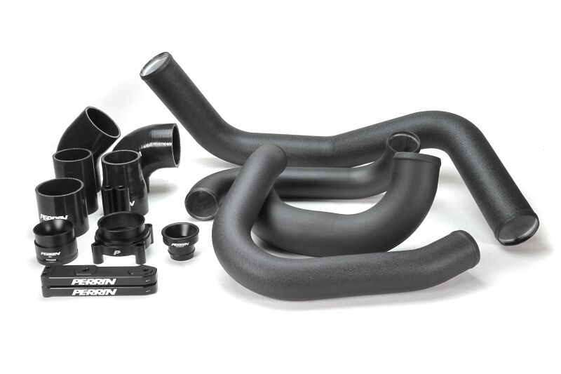 Perrin Front Mount Intercooler Boost Tube Kit - Black - 2022+ WRX