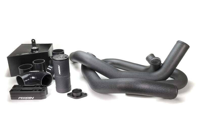 Perrin Front Mount Intercooler Boost Tube Kit - Black - 2015-2021 WRX