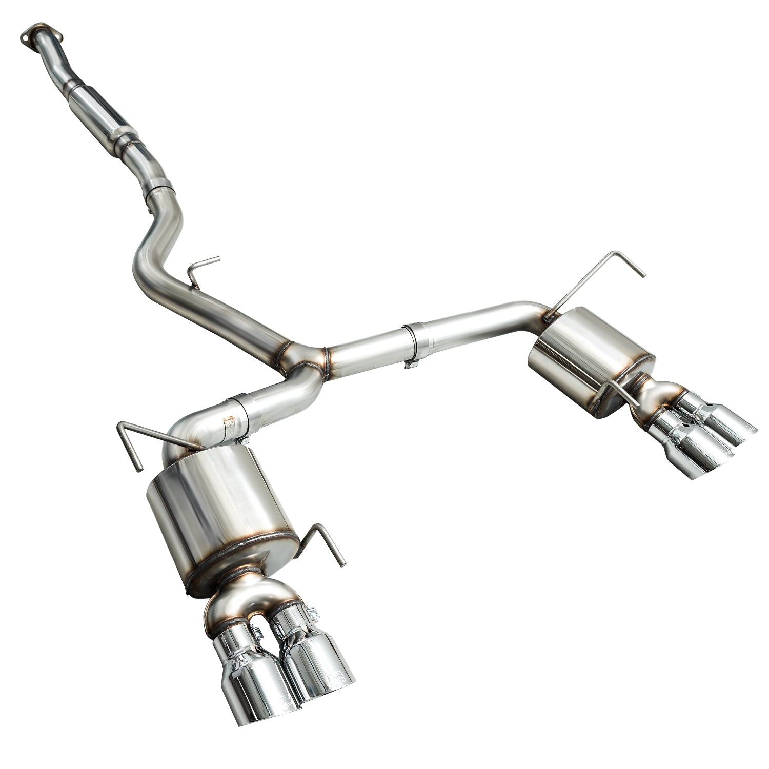 AWE Touring Edition Catback Exhaust w/ Chrome Silver Tips - 2015-2021 WRX