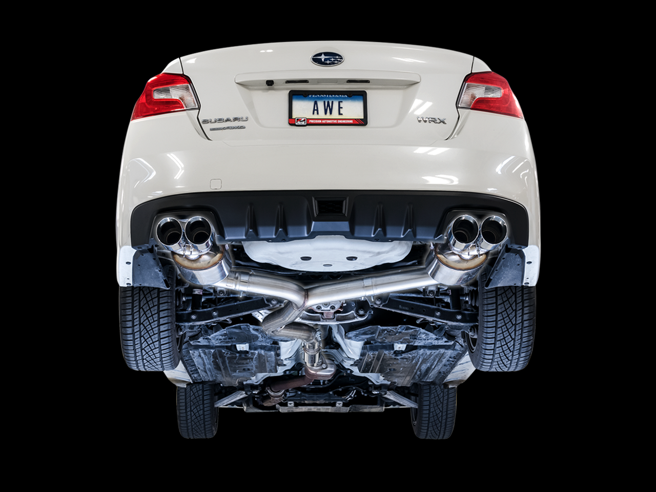 AWE Touring Edition Catback Exhaust w/ Chrome Silver Tips - 2015-2021 WRX