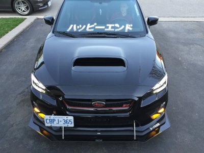 Ventus Autoworks Lip Version 2PC Front Splitter - 2015-2017 Subaru WRX