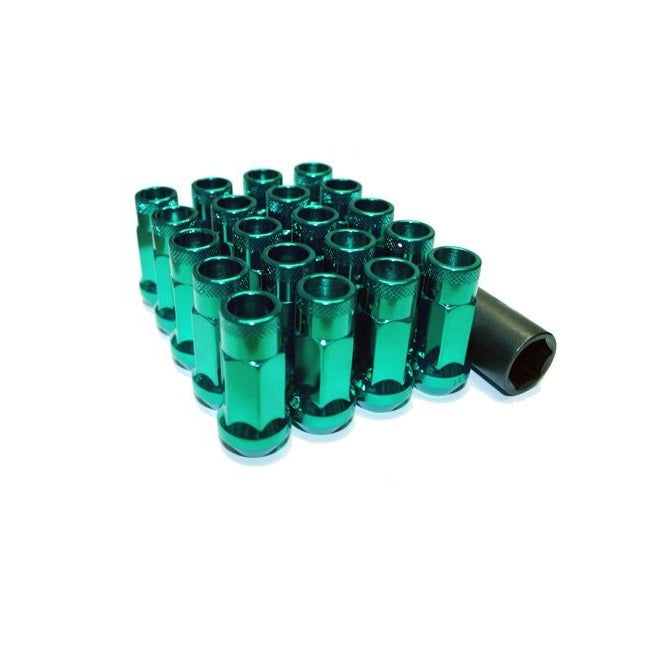 Wheel Mate Muteki SR48 Open End Lug Nuts - Green 12x1.25 48mm