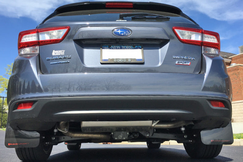 Rally Armor Subaru Impreza UR Black Mud Flap w/ Red Logo - 2017-2023 4D/5D