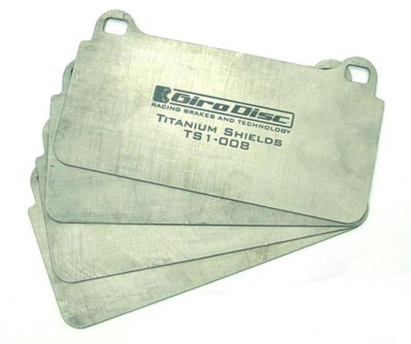 GiroDisc Rear Titanium Pad Shields - 2018+ STI