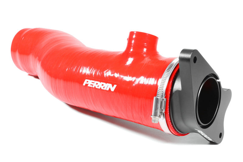 Perrin Long Type Turbo Inlet Hose - Red - 22-25 Subaru WRX + MORE