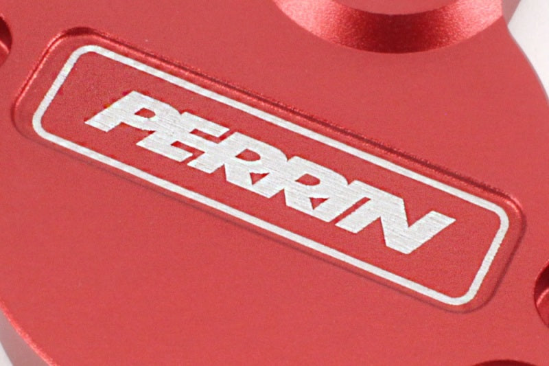 Perrin Cam Solenoid Cover Red - 2015-2025 WRX, 2014-2018 Forester XT, 2019-2025 Forester, 2019-2025 Ascent, 2020-2022 Legacy XT, 2020-2025 Outback XT, 2013-2025 Crosstrek, 2012-2025 Impreza