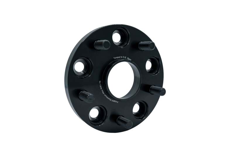 GrimmSpeed Hub-Centric Wheel Spacers - Pair - 15mm 5x114.3 Black - 2005-2021 STI, 2015+ WRX