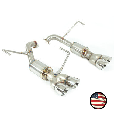 Nameless Axleback Exhaust - 4" Muffler - 3" Double Wall Tips - 2015-2021 WRX. 2015-2021 STi