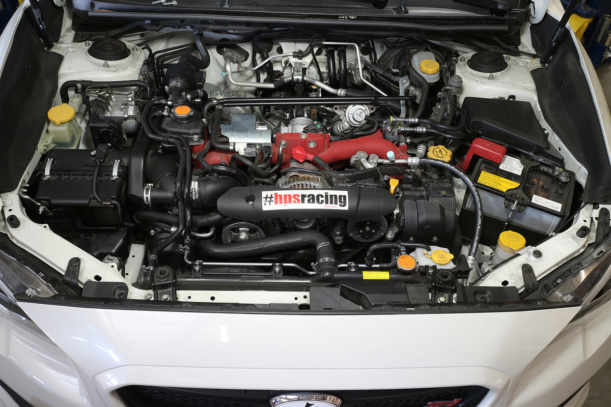 HPS 2015-2021 Subaru WRX STI 2.5L Turbo Silicone Radiator and Heater Hoses - Black (57-1516-BLK)