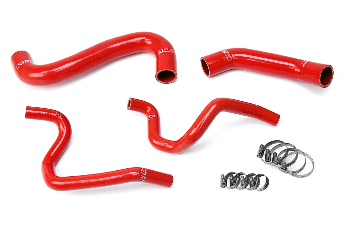 HPS 2002 Subaru Impreza 2.5L Non Turbo Silicone Radiator and Heater Hoses - Red (57-1731-RED)