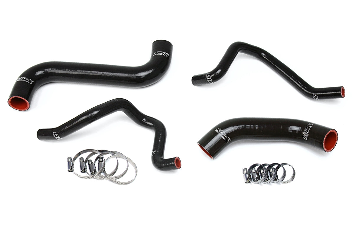 HPS 2006-2007 Subaru Impreza 2.5L Non Turbo Silicone Radiator and Heater Hoses - Black (57-1734-BLK)