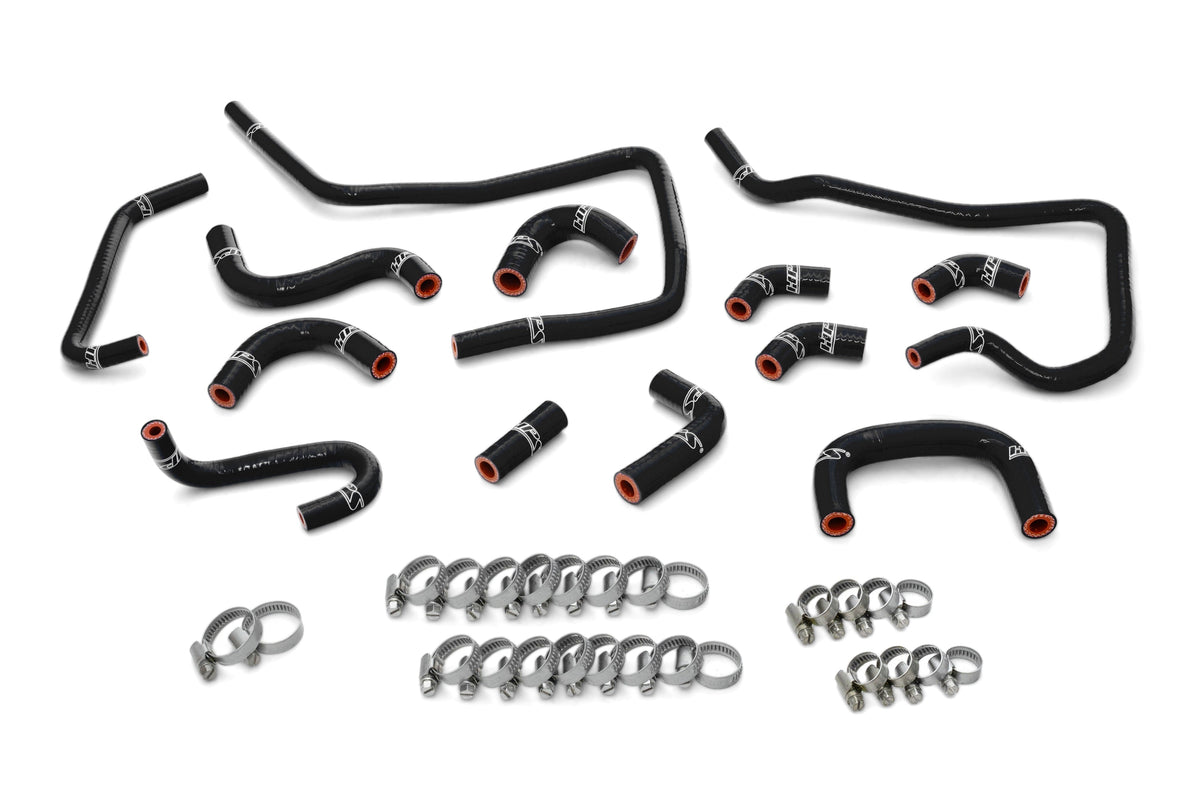 HPS 2004 Subaru Impreza WRX 2.0L Turbo Silicone Ancillary Hoses - Black (57-1806-BLK)