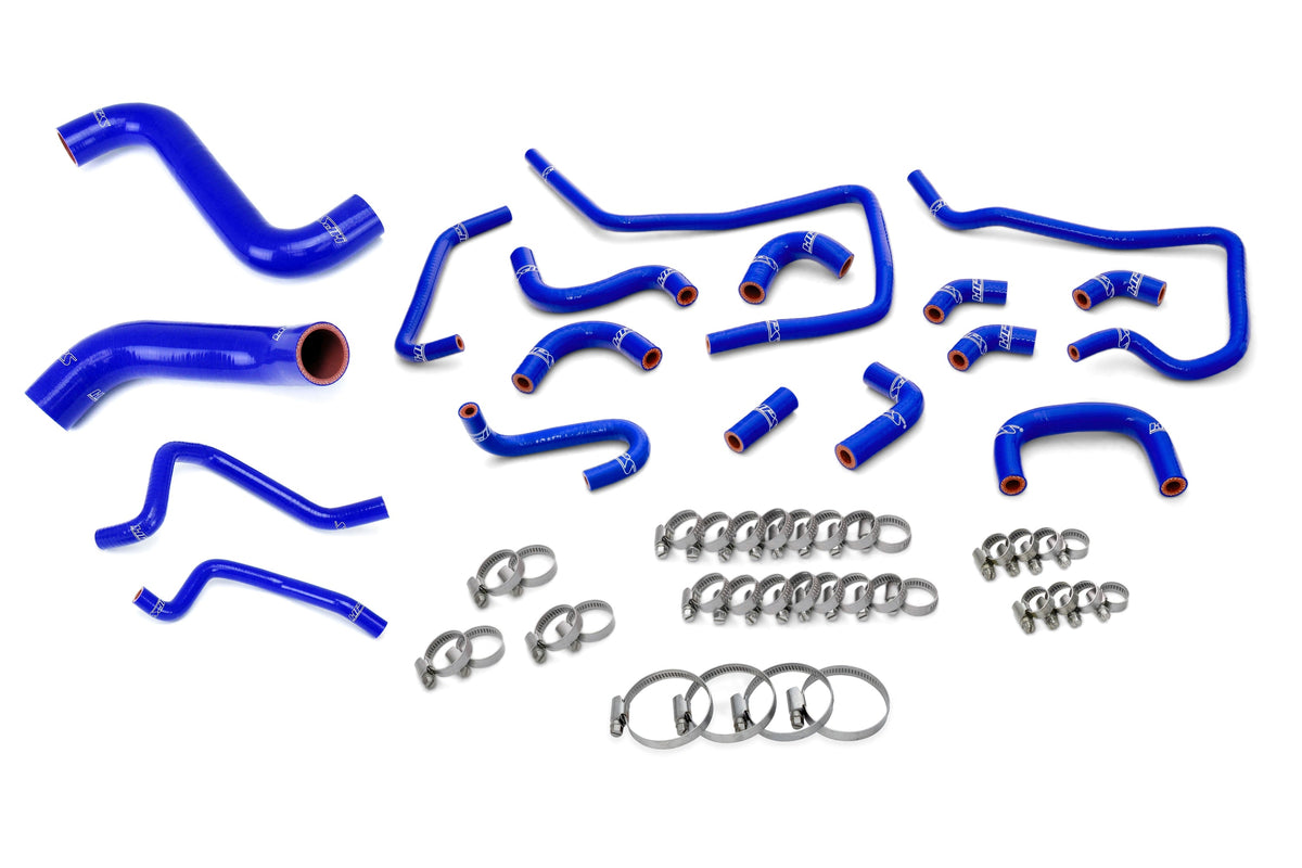 HPS 2004 Subaru Impreza WRX 2.0L Turbo Silicone Radiator, Heater and Ancillary Hoses - Blue (57-1813-BLUE)