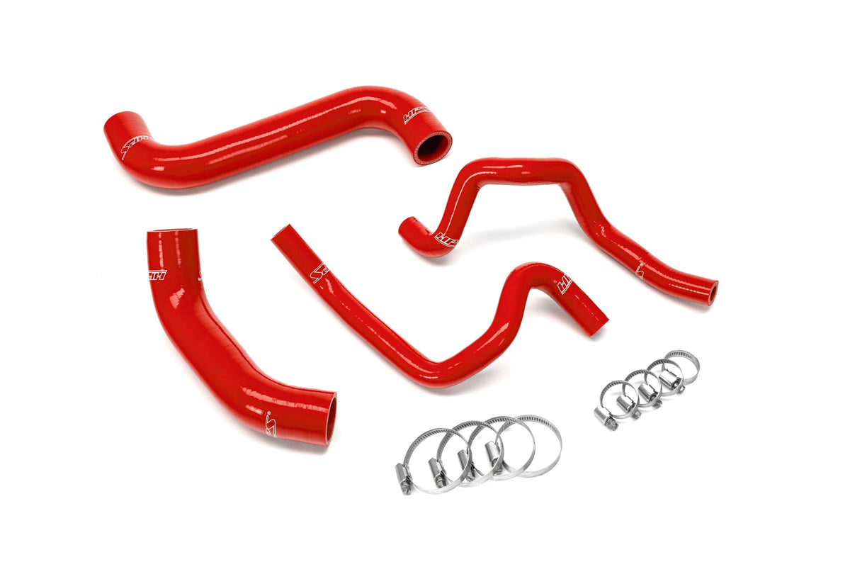 HPS 2004 Subaru Impreza WRX STi 2.5L Turbo Silicone Radiator and Heater Hoses - Red (57-2302-RED)