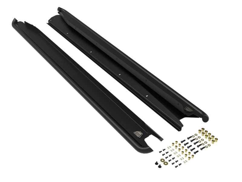 aFe POWER Terra Guard Trail Slider Steps - Black - 20-24 Subaru Outback H4 2.4L (t) / H4 2.5L