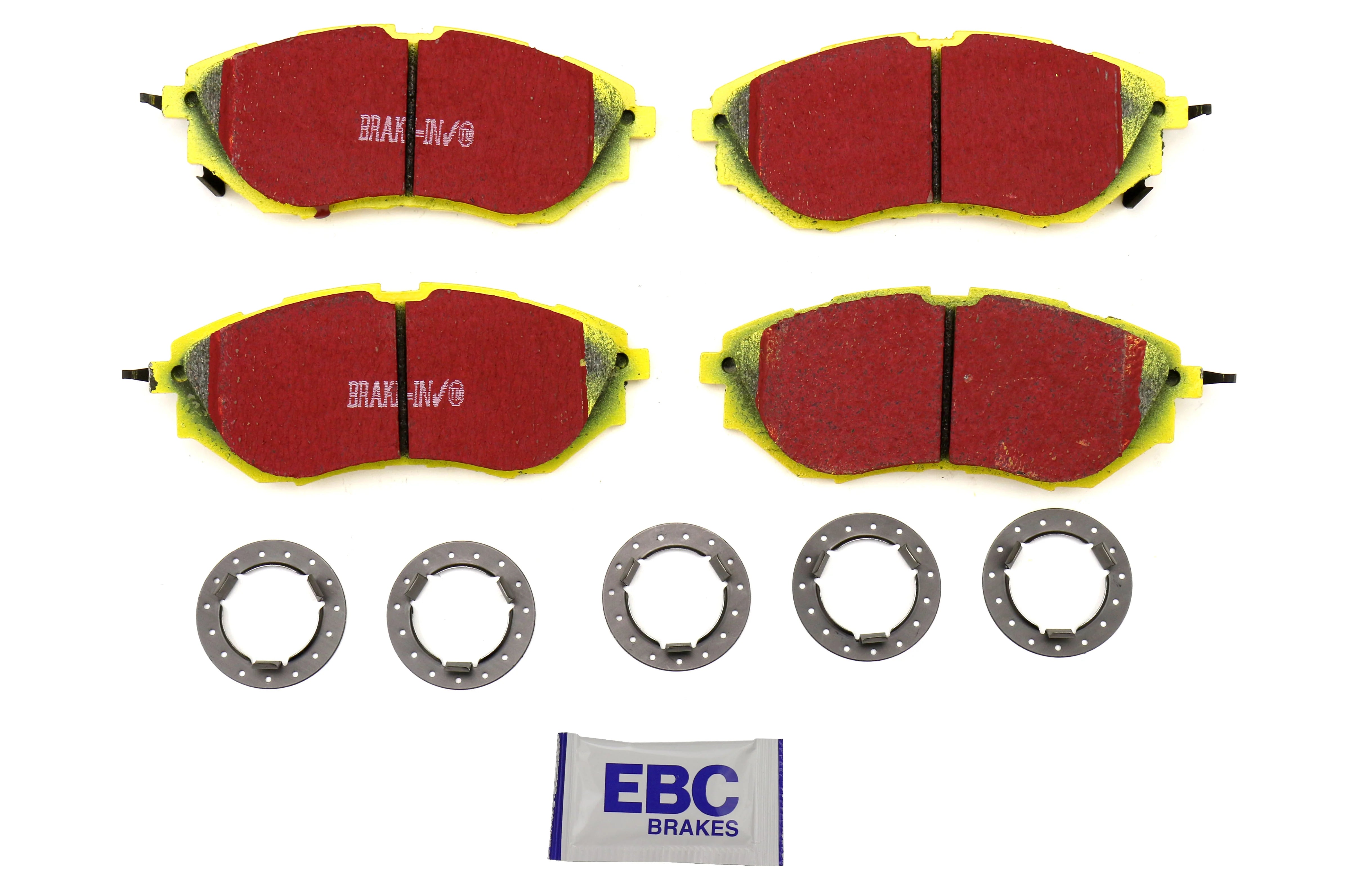 EBC Yellowstuff Front Brake Pads - 2015-2021 WRX w/ Steel Calipers