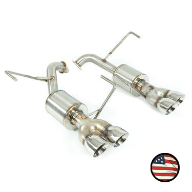 Nameless Performance Axleback Exhaust - 5" Muffler - 3" Double Wall Tips - 2015-2021 WRX, 2015-2021 STi