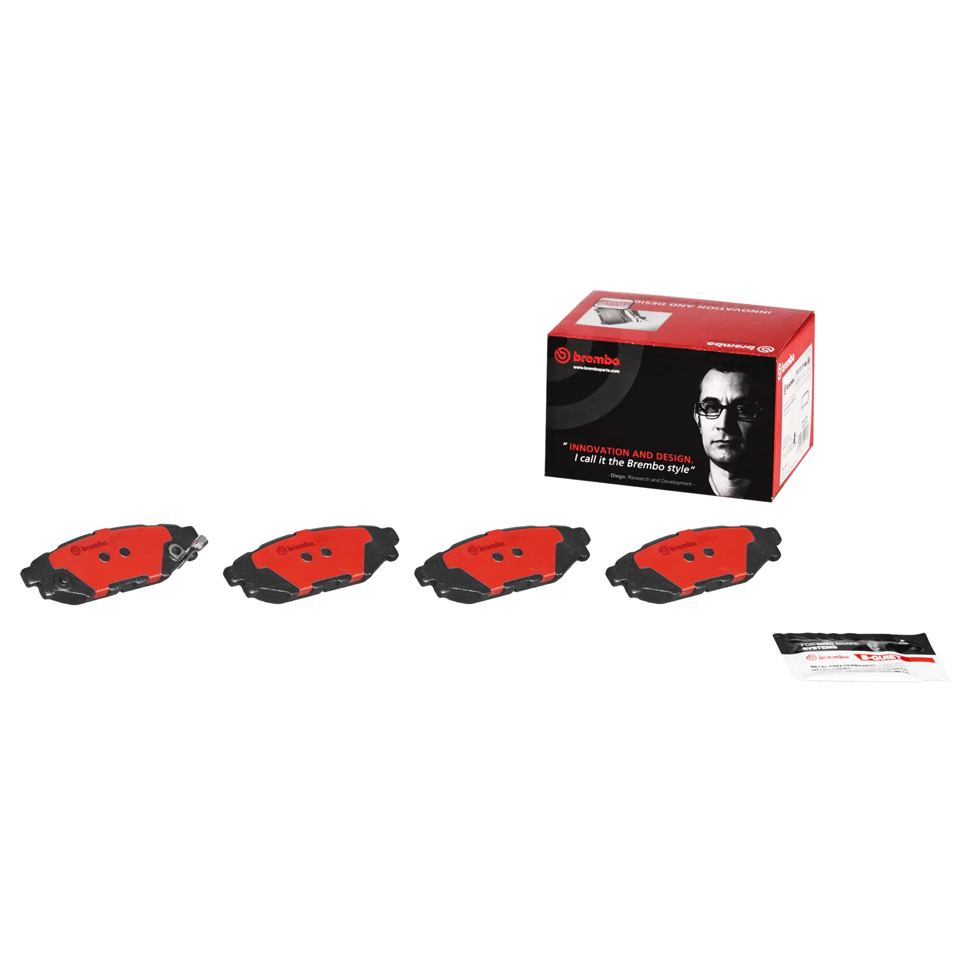 Brembo Ceramic Brake Pads - Rear - 2008-2021 WRX w/ Steel Caliper
