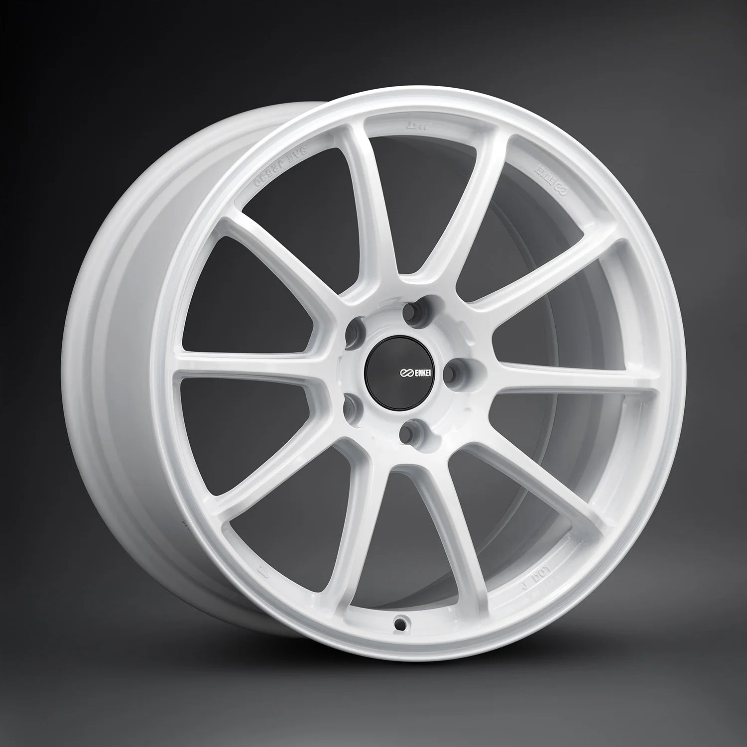 Enkei TRIUMPH 18x9.5 5x114.3 38mm Offset Vanquish White Wheel