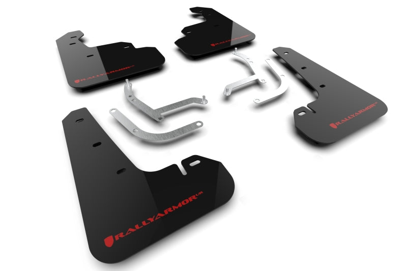 Rally Armor Black UR Mud Flap w/ Red Logo - 2024-2026 Subaru Impreza