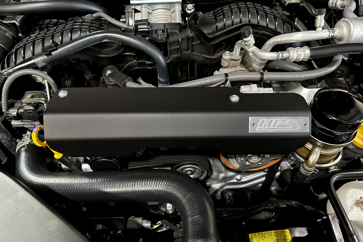 HPS 2022-2026 Subaru WRX 2.4L Turbo Belt Cover - Black (71-103WB)