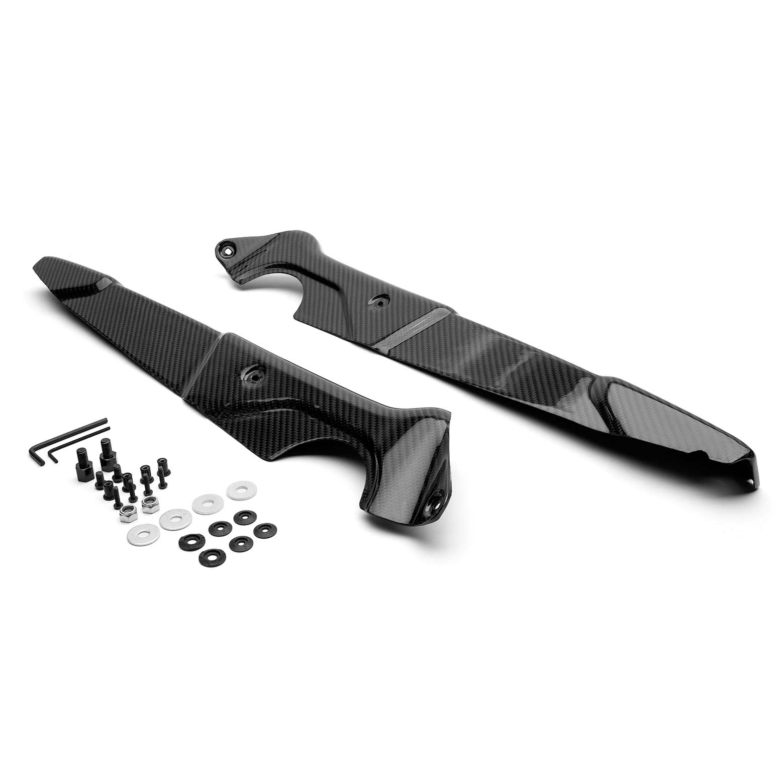 COBB Redline Gloss Carbon Fender Shrouds - 15-21 WRX/STI