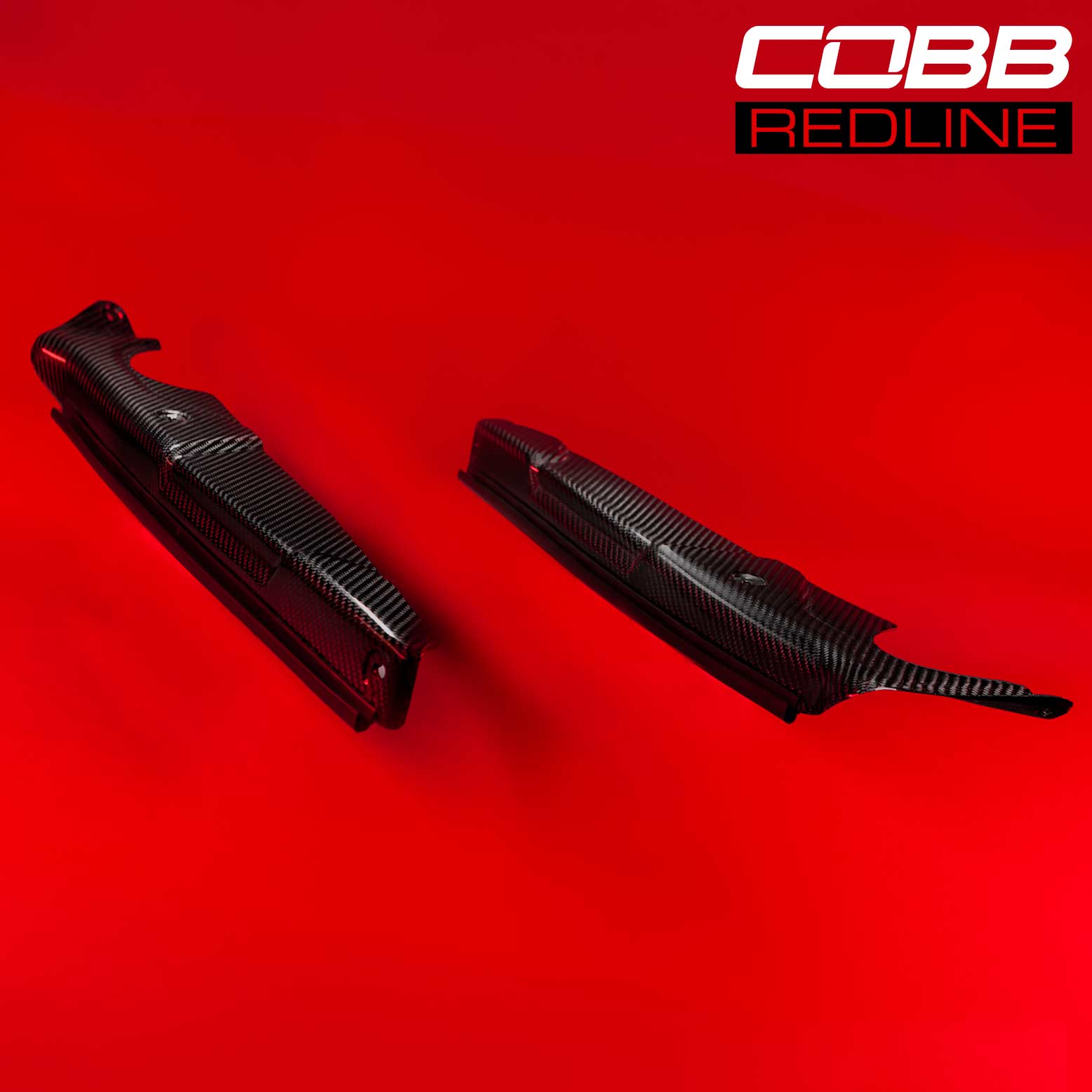 COBB Redline Gloss Carbon Fender Shrouds - 15-21 WRX/STI