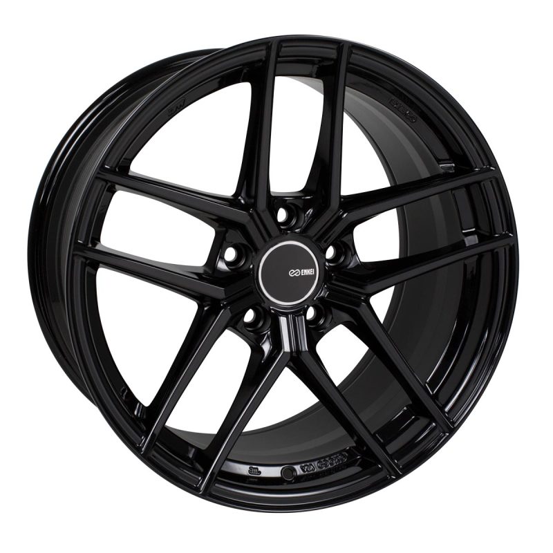 Enkei TY-5 18x9.5 +35 5x114.3 Gloss Black Wheel