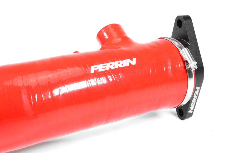 Perrin Long Type Turbo Inlet Hose - Red - 22-25 Subaru WRX + MORE