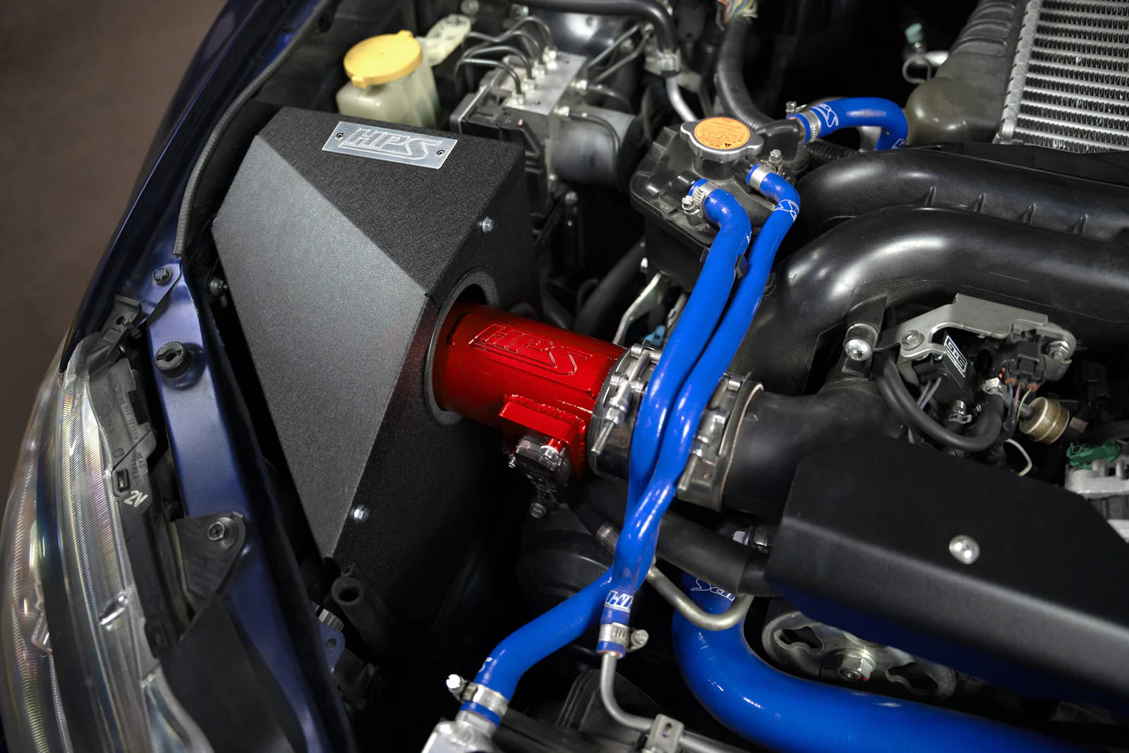 HPS Shortram Air Intake Kit Includes Heat Shield - 08-14 WRX, 08-14 STI