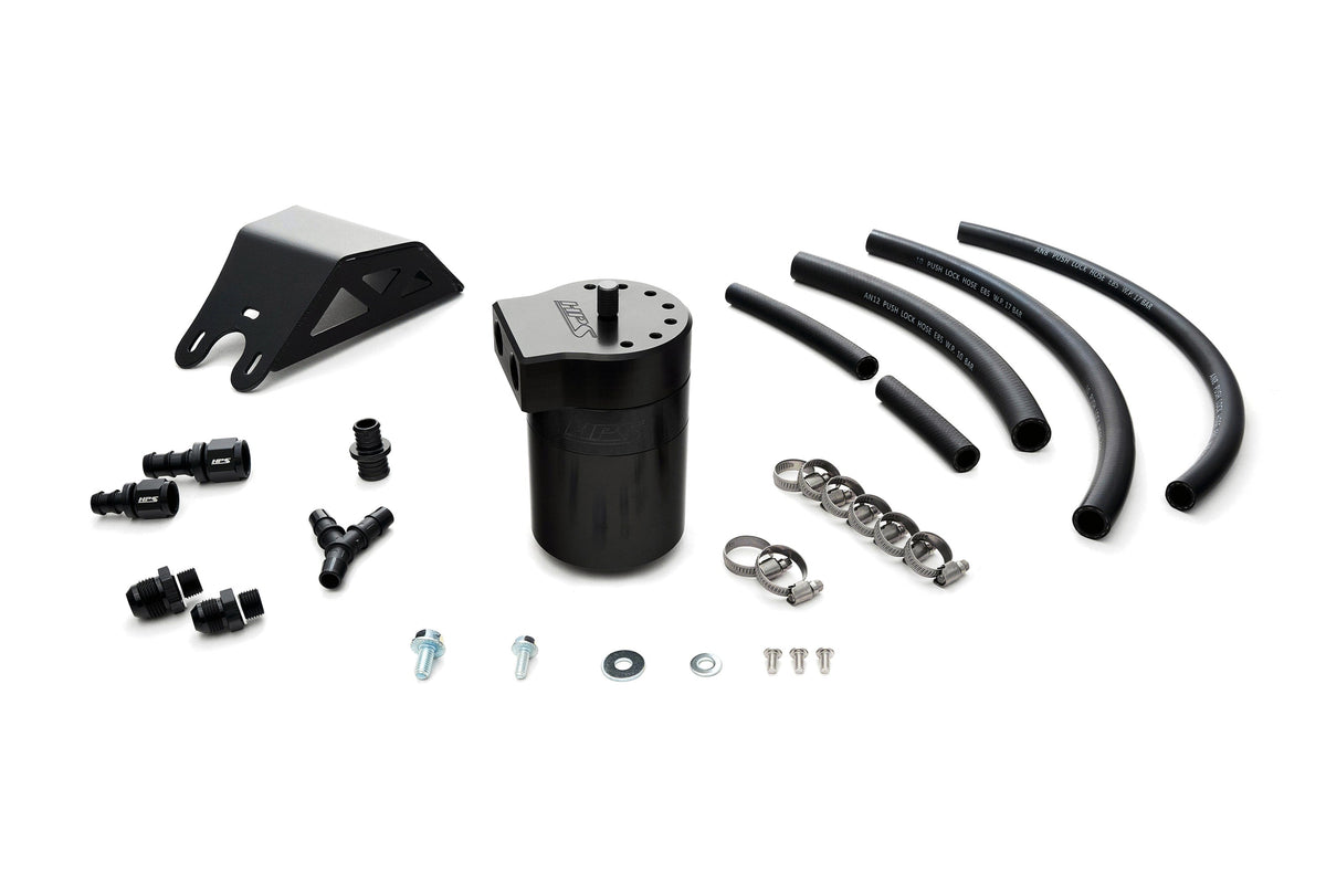 HPS Subaru Oil Catch Can - Black (860-004WB)