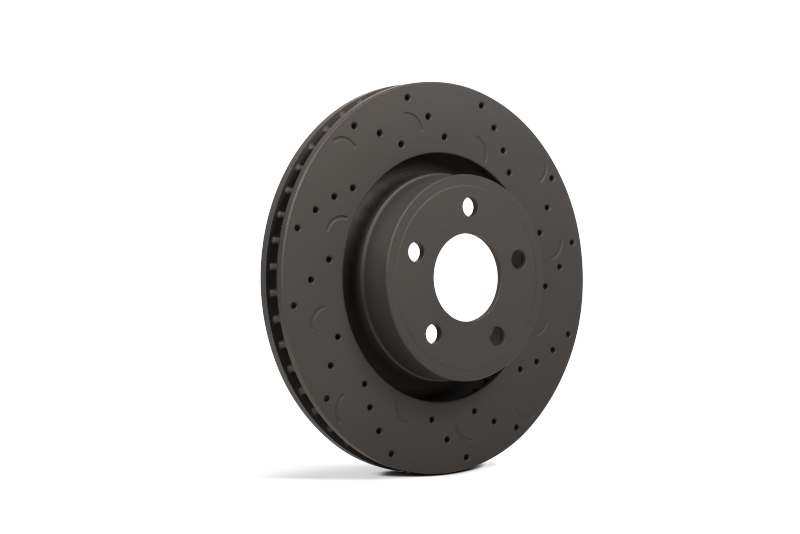 Hawk Talon Cross Drilled and Slotted Front Rotor Pair - STI 2005-2017
