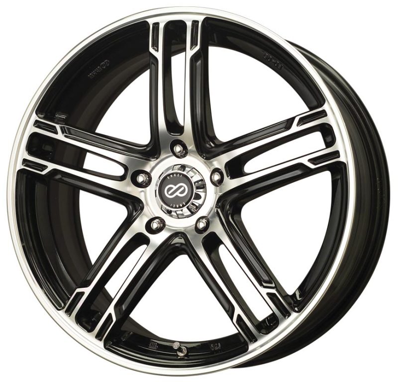 Enkei FD-05 17x7.0 +50 5x100 Black Machined Wheel
