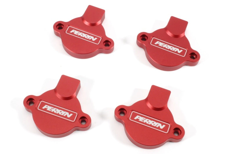 Perrin Cam Solenoid Cover Red - 2015-2025 WRX, 2014-2018 Forester XT, 2019-2025 Forester, 2019-2025 Ascent, 2020-2022 Legacy XT, 2020-2025 Outback XT, 2013-2025 Crosstrek, 2012-2025 Impreza