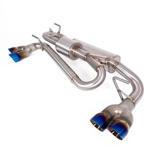 Nameless Axleback Exhaust - Quad Exit Dual Chamber - Neochrome Tip - 2024+ Impreza 2.0L