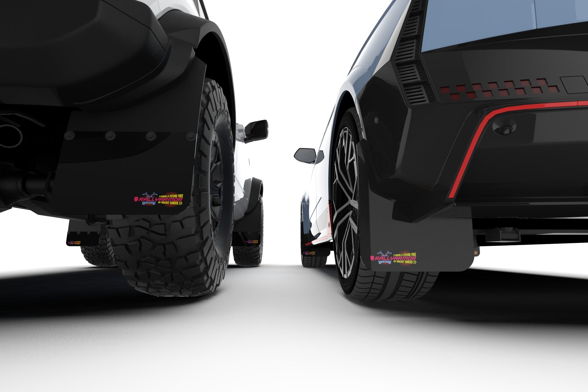 RALLY ARMOR UR MUD FLAPS - Black Mud Flap BCE Logo - 2015-2021 WRX , 2015-2021 STI